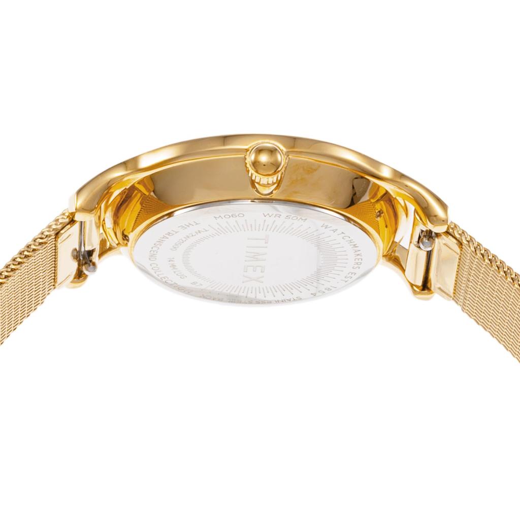 Timex Watch CELESTIAL Black Dial Brass Mineral Glass Quartz 31MM American Watch Brand TW2W21500 Unisex Gold [TIMEX] [Item]