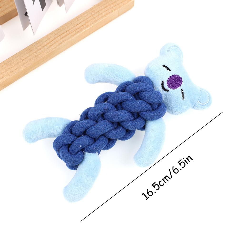 Pet Cotton Rope Toy - Durable Chew Toy for Dogs & Cats, Molar Teeth Cleaning, Interactive Tug-of-War Toy, Safe Natural Cotton,