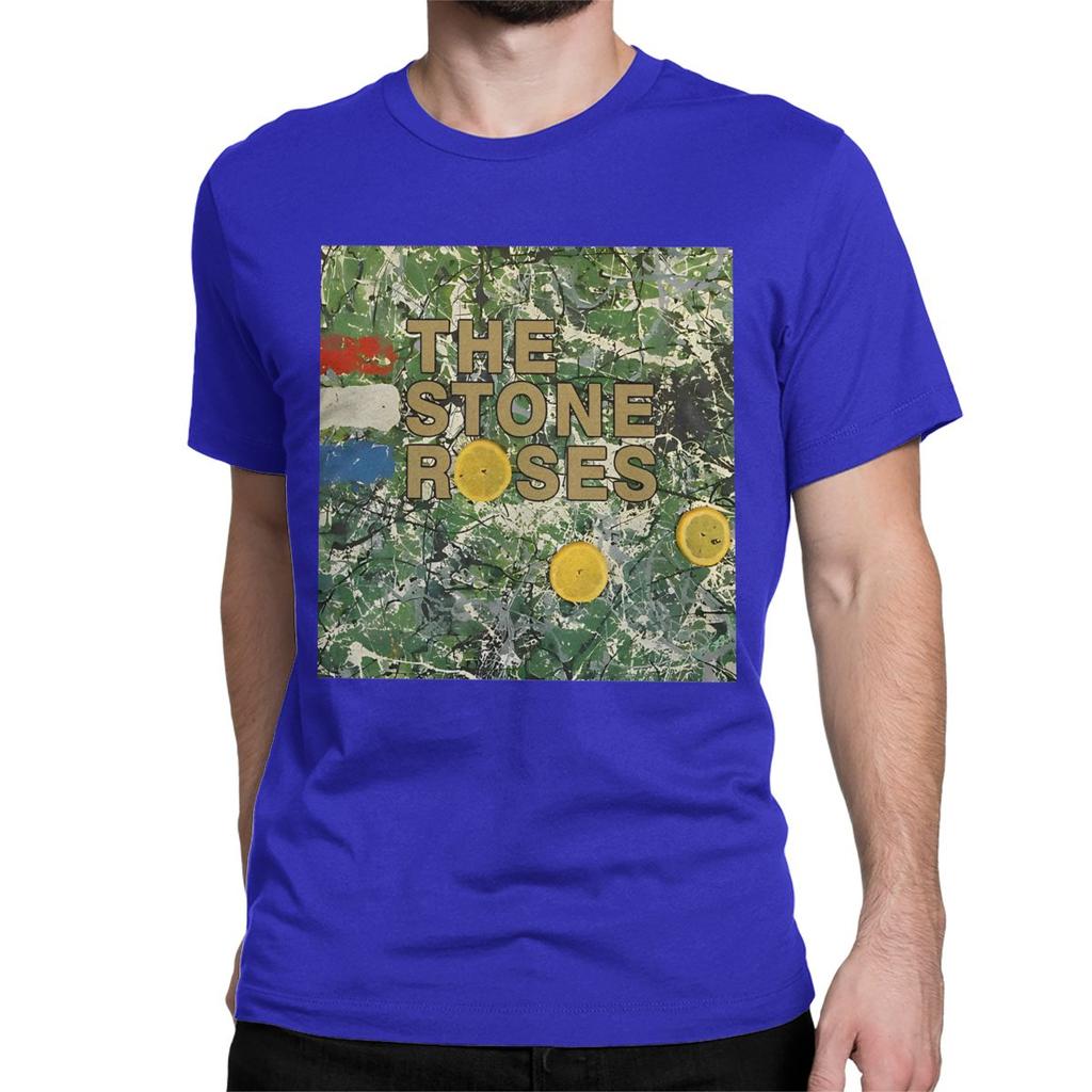 Забавные футболки The Stone Roses для мужчин и женщин, с круглым вырезом, 100% хлопок, футболка, рок-группа, музыка, футболки с коротким рукавом, уникальная одежда