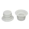 2PCS RV Plumbing Vent Caps Prevent Leaks Camper Roof Sewer Vent Cover Caps for Trailer 1 to 2‑3 8 Inch Pipes White