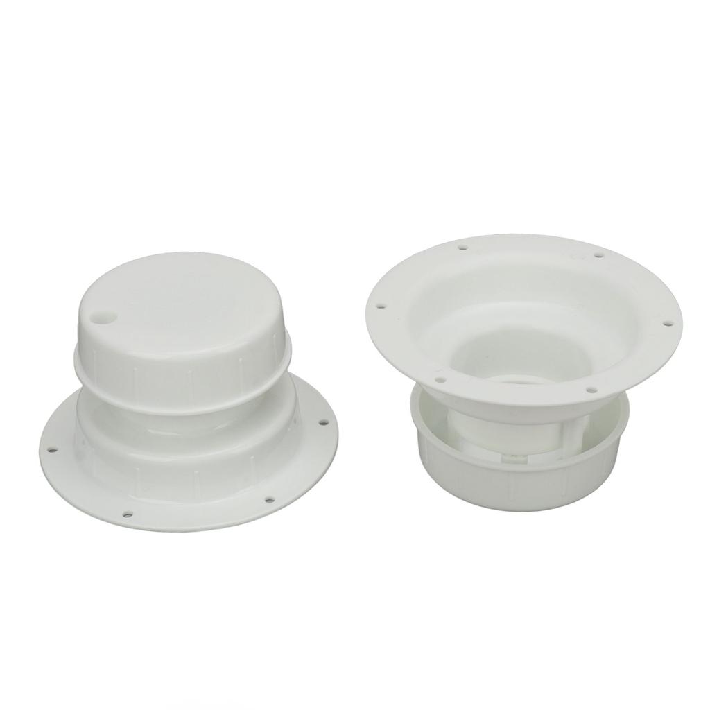 2PCS RV Plumbing Vent Caps Prevent Leaks Camper Roof Sewer Vent Cover Caps for Trailer 1 to 2‑3 8 Inch Pipes White