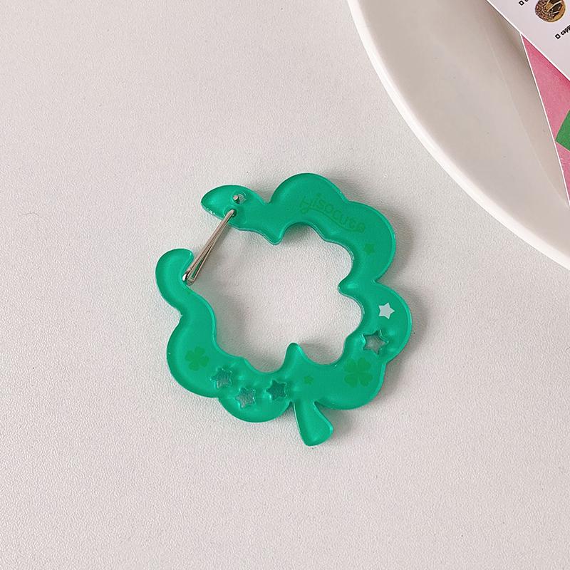 Cute Acrylic Charm Carabiner Climbing Buckle High Aesthetic Value Bag Pendant Creative Gift Keychain Backpack Handbook Decor