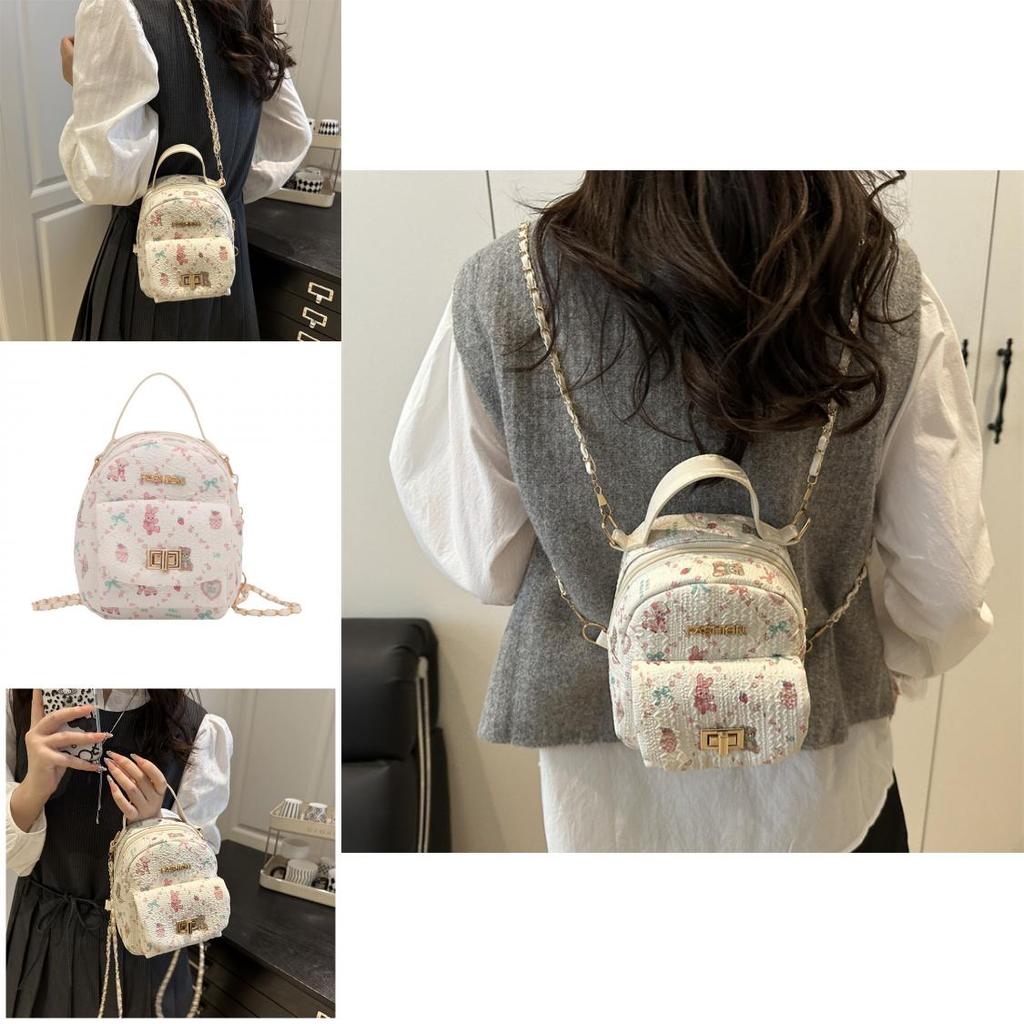 Rabbit Pattern Shoulder Bag With Soft Material And Inner Phone Pocket For Casual Outings