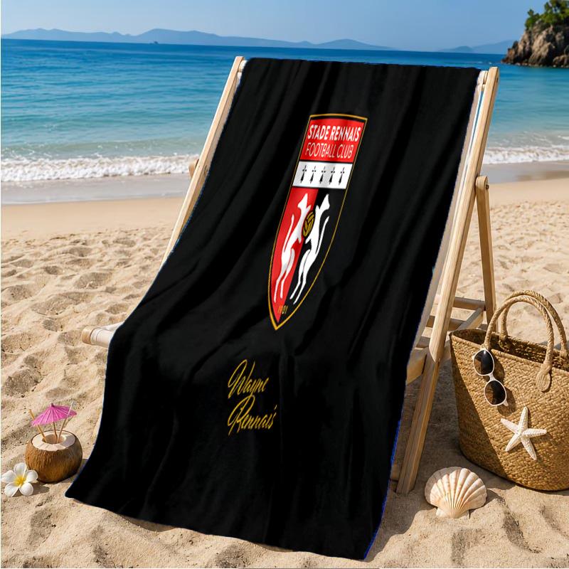 Stade Fc Emblem Beach Towel Microfiber Beach Towel, Lightweight and Quick-Dry, for Summer Travel, Swimming Pool Fan Birthday Gift
