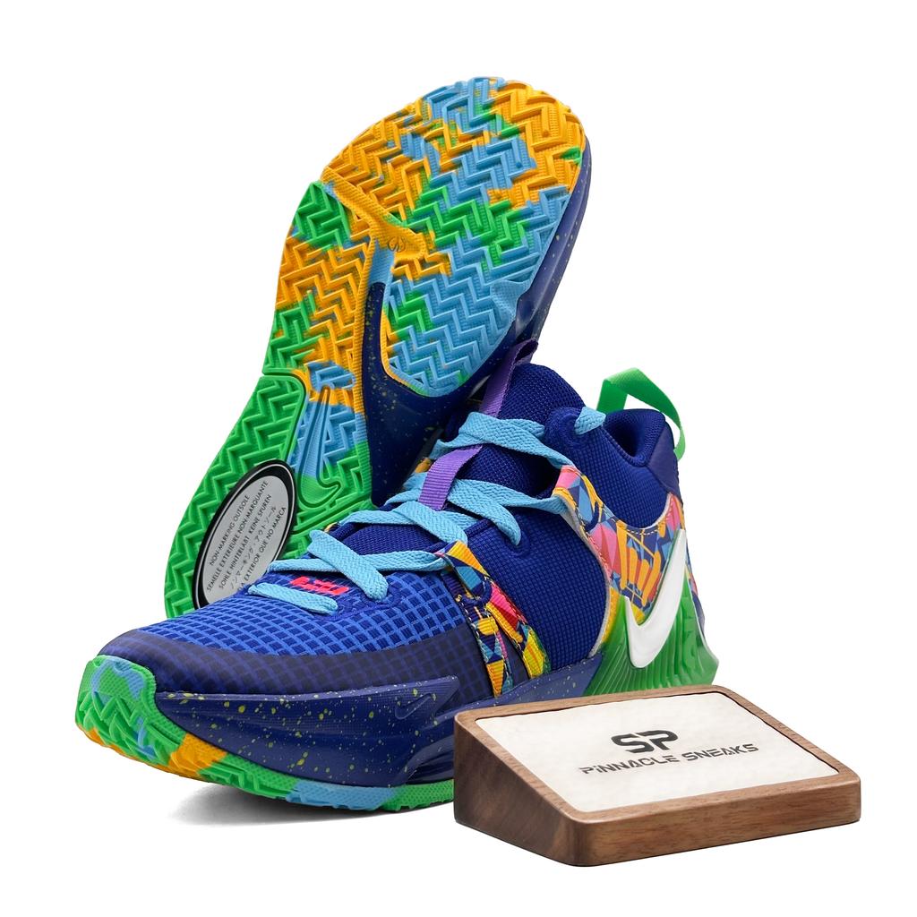Nike Баскетбольные кроссовки LeBron Witness 7 GS Kaleidoscope Deep Royal Blue Game Royal Electric Algae White DQ8650-400