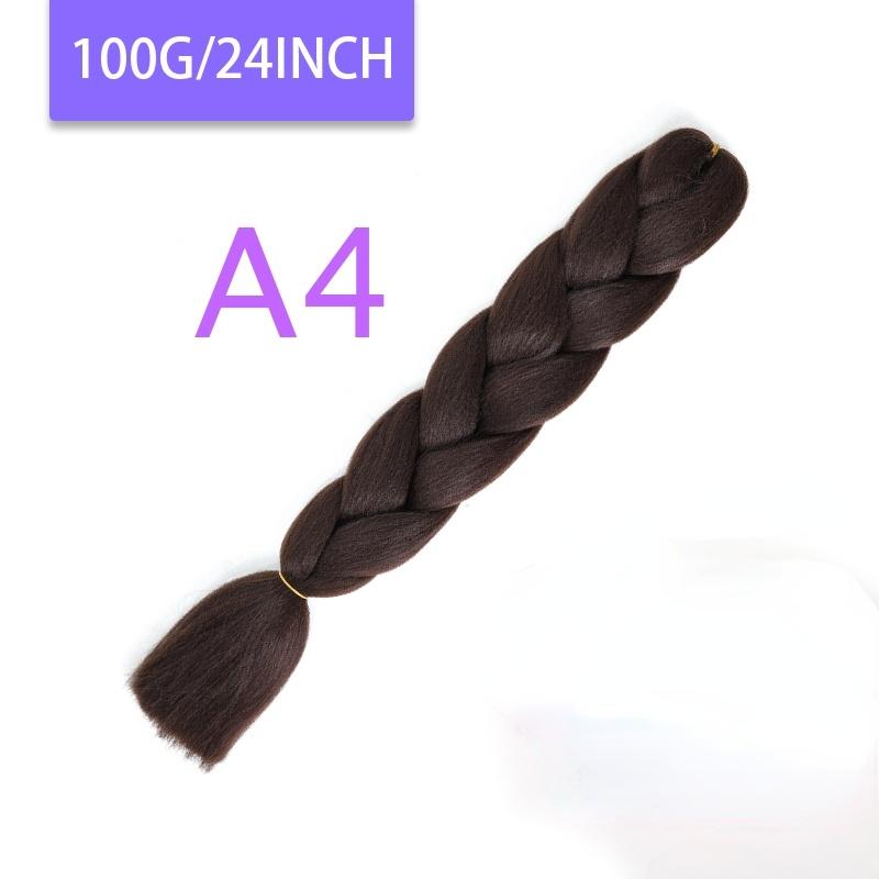 MISQUEEN Yaki Soft Hair Ombre Crochet Braiding Hair Extension For Braid 24 Inch Pink Synthetic Crochet Hair Jumbo Braid Hair