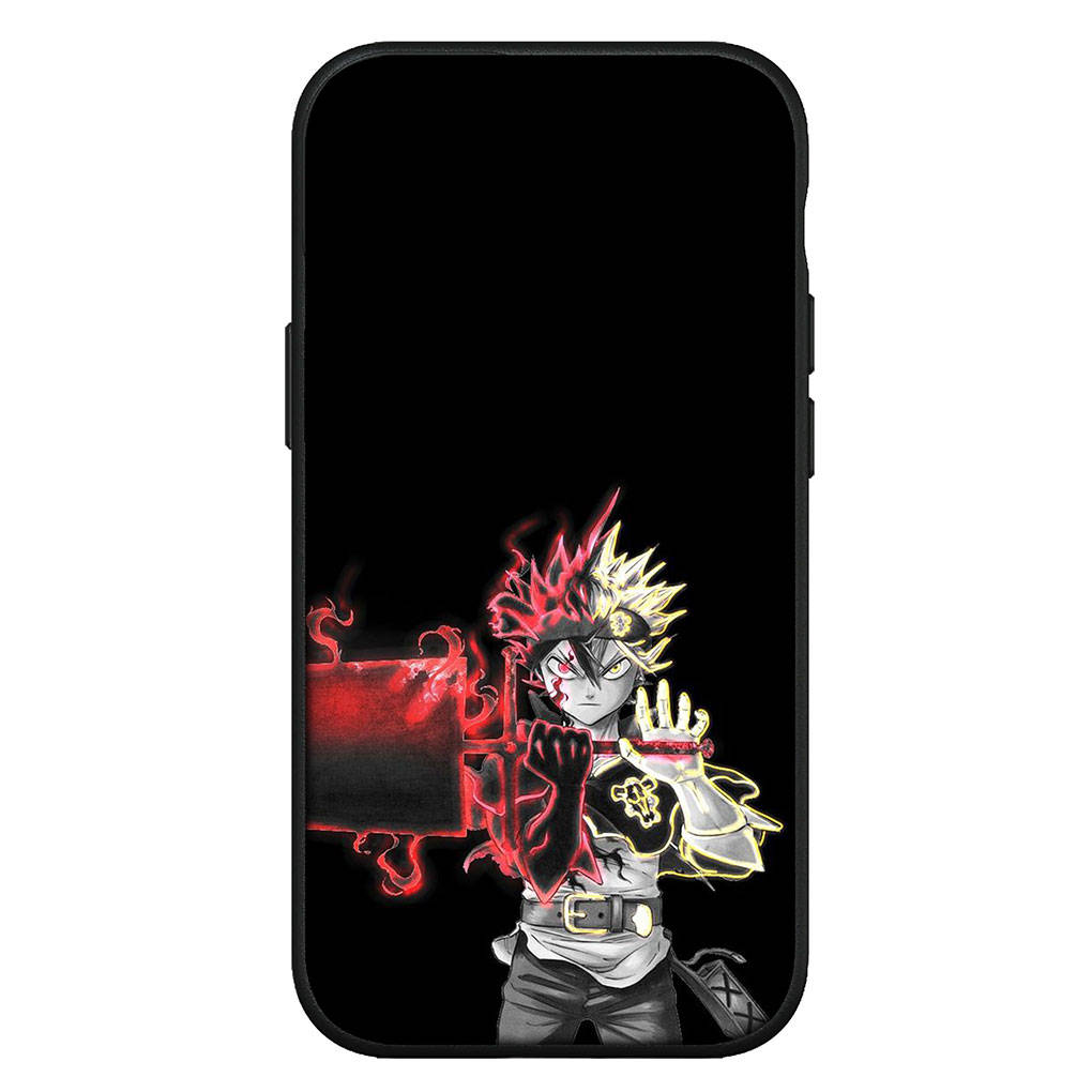 Чехол для iPhone 16 15 Xiaomi Redmi Note 14 13 12 11 Pro Max X 8 9 16e Samsung Galaxy S25 S24 S23 Moto OPPO Huawei Anime Asta Black Clover Phone Case