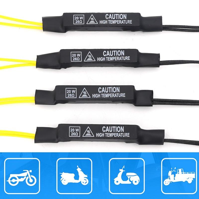 Indicator Load Resistor 12V 20W Solve Blinker Error 26 Ohm LED Turn Signal Lights Fault Decoder Motorcycle Flasher Accessories