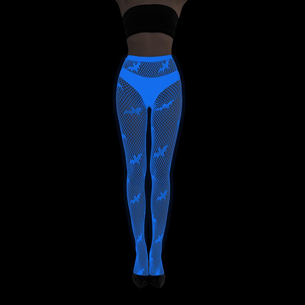 Колготки из сетчатого кружева Blue Light Luminous - сексуальные чулки с татуировкой в европейском и американском стиле