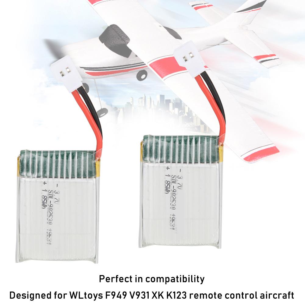 2PCS Replace Battery 3.7 V 500 MAH Fit for WLtoys F949 V931 XK K123 Remote Control Aircraft