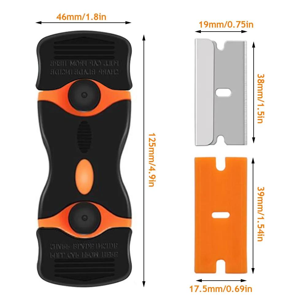 Керамический скребок для тонировки стекол автомобилей и окон Скребок для духовки с пластиковой ручкой Керамический инструмент для тонировки стекол духовки Очиститель лезвий