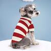 Dog Short Sleeved Shirt Casual PoloStriped T-Shirt Summer Clothing for Puppies