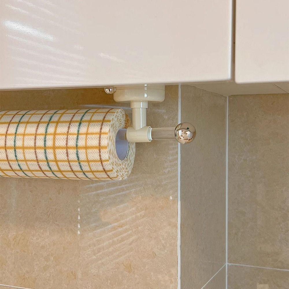 Держатель для бумажных полотенец на присоске, настенный, многоразовый, настенный держатель для рулонов, без перфорации, экономящий место