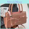 Stylish Small Kelly Bag With Butterfly Bow Design Pu Material Street Fashion Trend Oval Shape 2023 New Winter Shoulder Bag