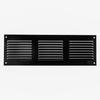 Grille De Ventilation - Vent Systems - 300 X 100 Mm - Noir - Résistante - Anti-insectes