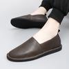 Men Loafers 2024 Cow Leather Shoes Men Casual Shoes Slip On Moccasins Breathable Man Driving Flats Leather Shoes Men Moccasins