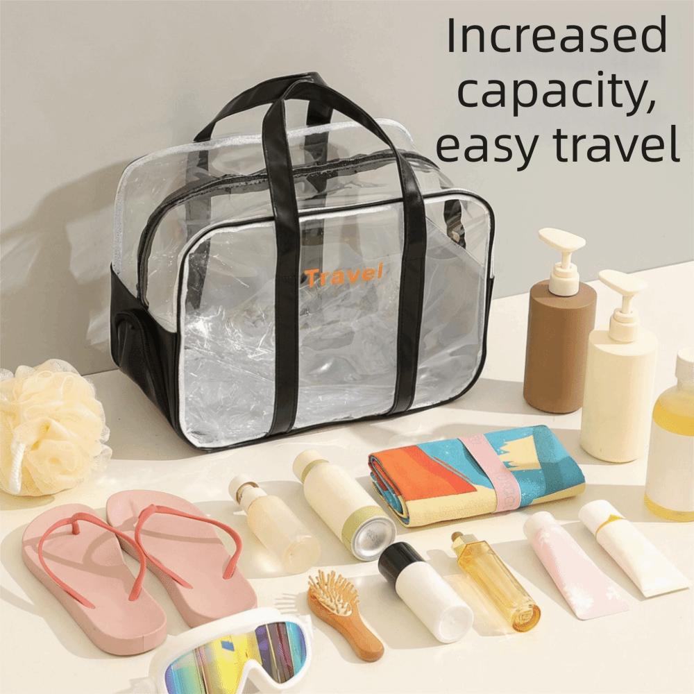 Large Capacity Transparent Cosmetic Bag Lightweight Swimming Storage Bag Sports