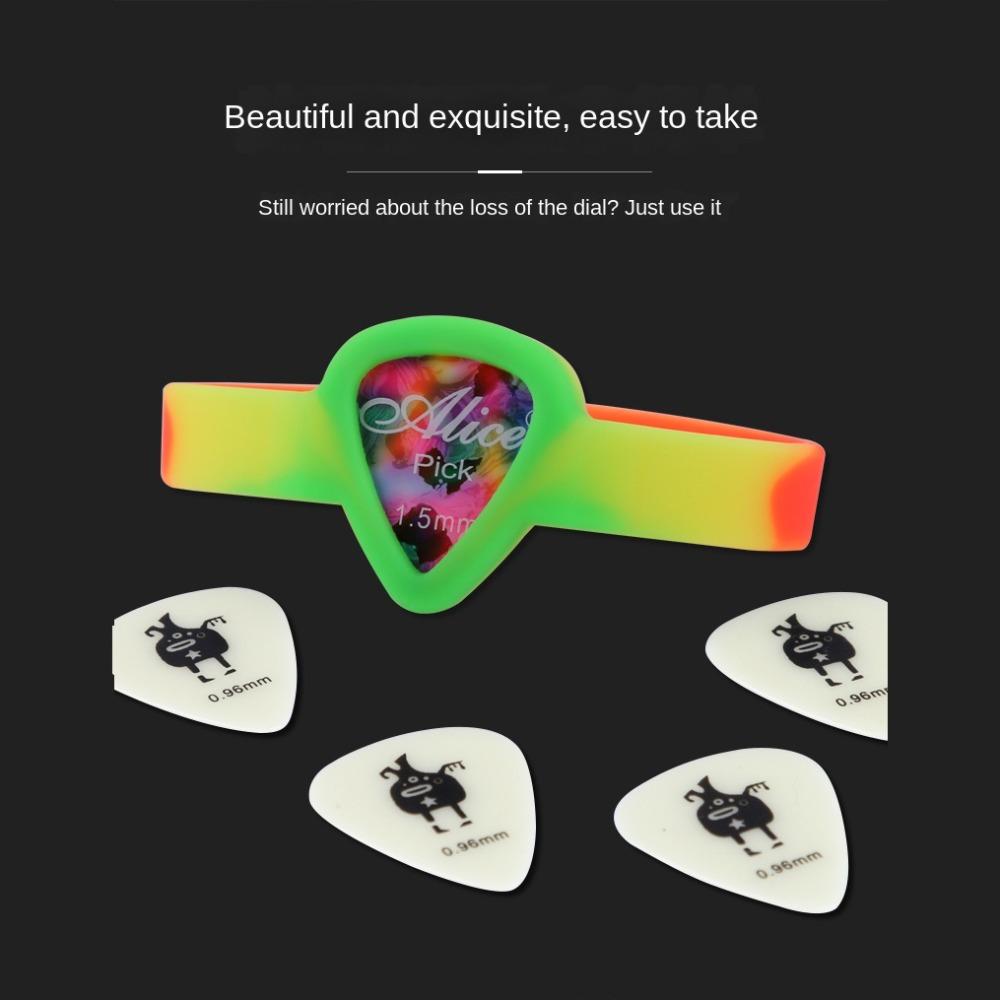 Браслет с мини-медиаторами для гитары Водонепроницаемый держатель для гитарных медиаторов Браслет Гитара