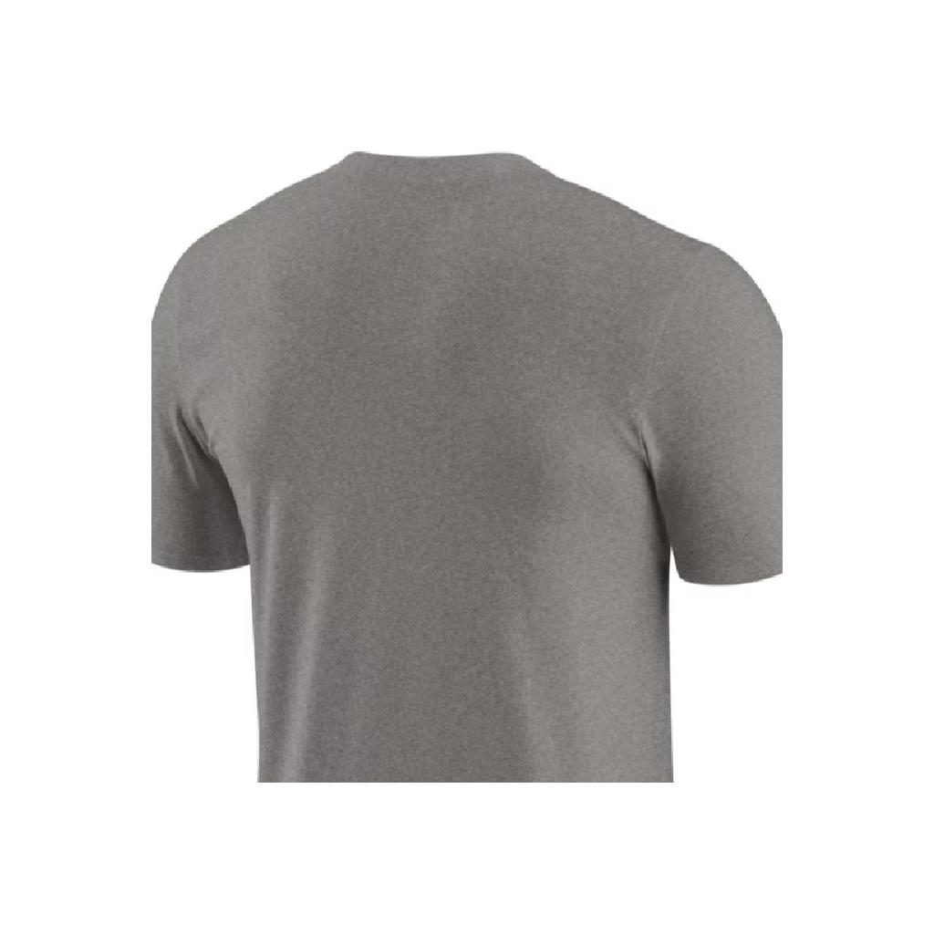 Nike Футболка мужская спортивная с коротким рукавом и принтом букв, серая DR6468-063