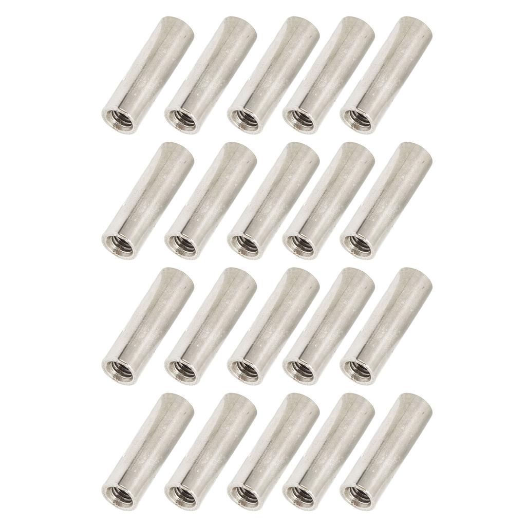 20Pcs M5 Female Thread Coupling Nut Stainless Steel Wear Proof Maintenance Coupling Nut Kit