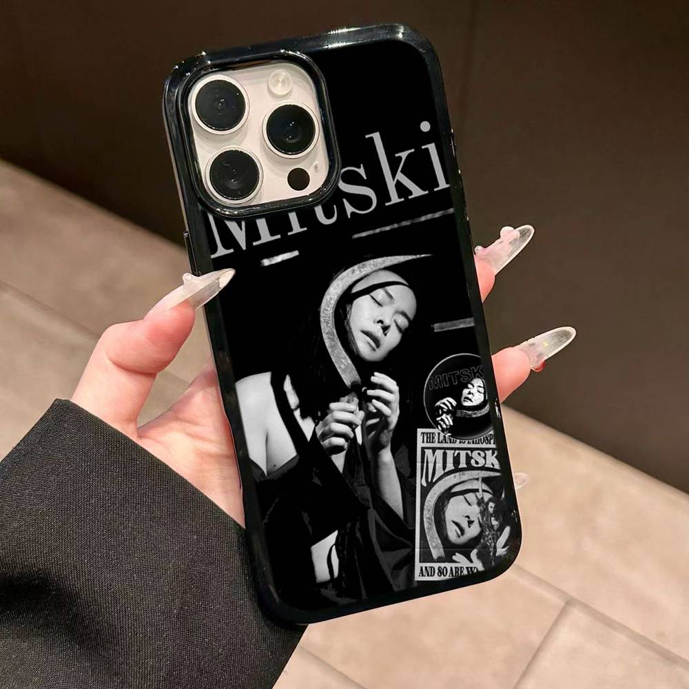 Популярная певица M-Mitski Для iPhone 17 16 15 14 13 Pro 12 11 Pro Max Жесткие чехлы для телефона из ПК+ТПУ Задняя крышка