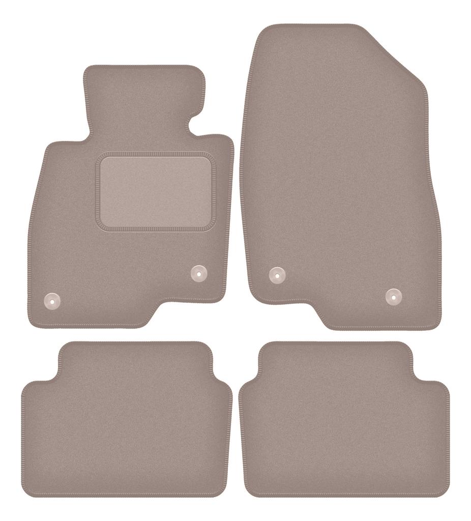 Beige velour floor mats for: Mazda 6 GJ III station wagon (2012-)