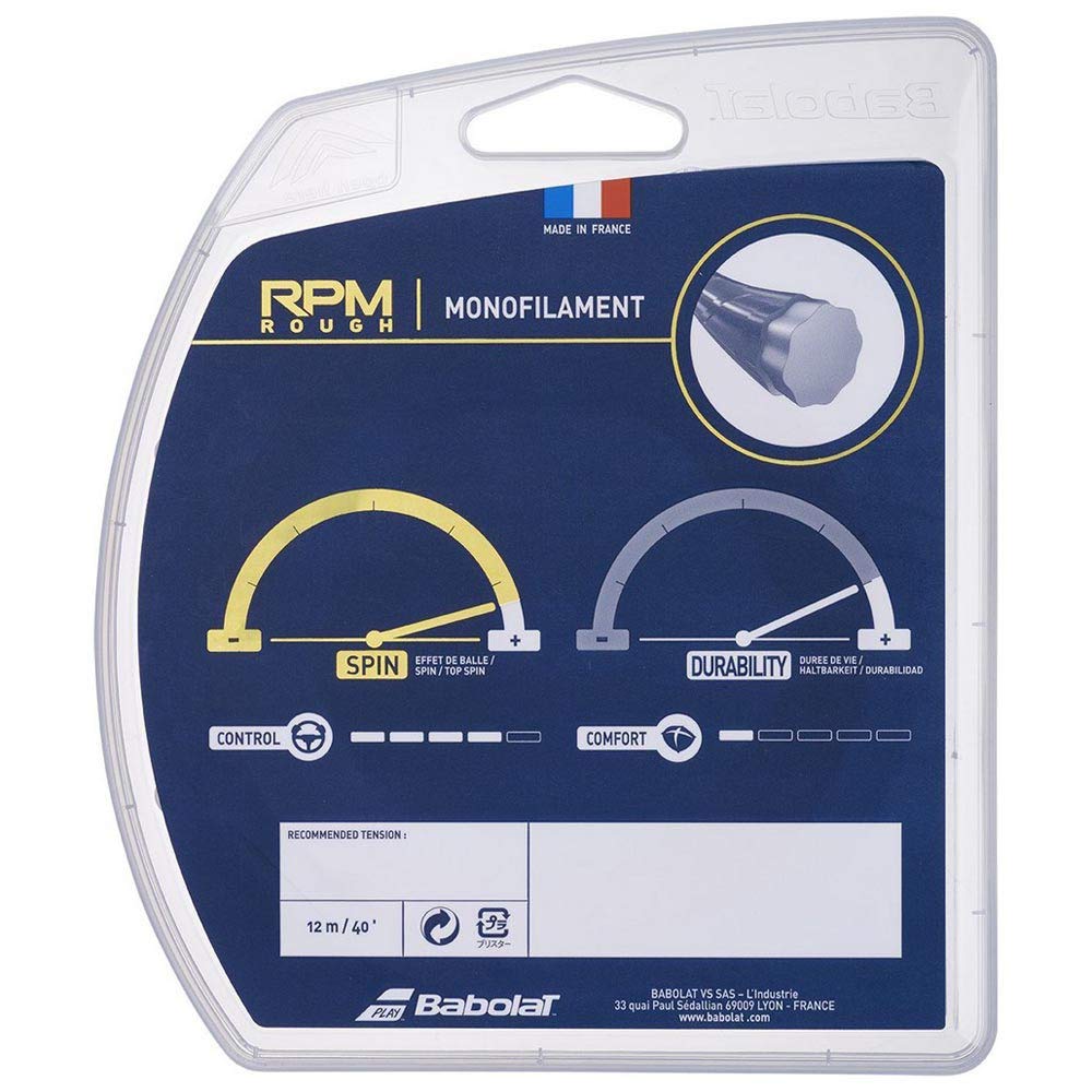 Babolat RPM ROUGH Теннисная 12м Одиночная 241140 Струна, Струна,