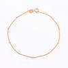 925 Sterling Silver Minimalist Small Beads Thin Chain Bracelets for Women Rose Red Gold Bracelet Party Jewelry Accessories