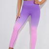 Персиковые леггинсы для йоги с высокой талией и градиентом - Быстросохнущие и дышащие для весенних тренировок в зале