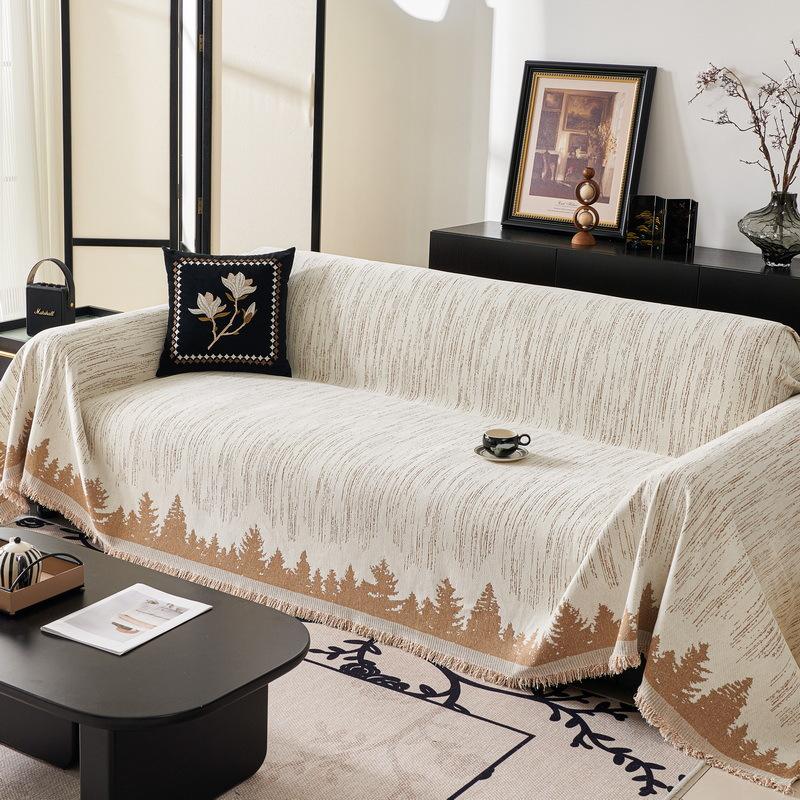 Chenille Sofa Cover Cloth New Four Seasons Universal Light Luxury Anti-Cat Scratch Full Cover Sofa Cushion Cover Cover Blanket