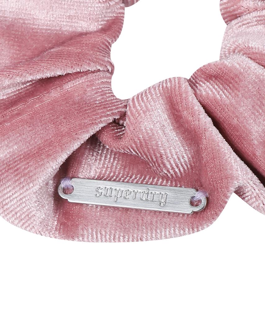 Резинка для волос Superdry с металлическим логотипом Розовая