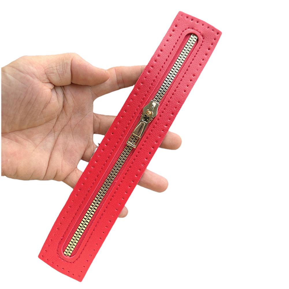 Многоцветная искусственная кожа, прошитая вручную, молния, сделай сам, сумка-молния, сменная, мягкая кожаная сумка-молния, модификация, аксессуар