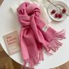 Luxury 2 Colours Cashmere Scarf Women Autumn Winter Shawl Pashmina Handkerchief Lady Pareo Soft Outdoor Windproof Travel Bufanda