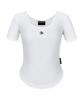 GRANDIOSITY Women'S Soft Slim U-Neck Short Sleeve T-Shirt (White)