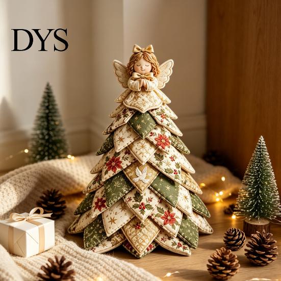 Декор для дома к празднику DIY Наборы Квилтинговый набор "Рождественская елка", 3D-лоскутный набор для рукоделия, Набор для праздничного украшения камина, Для начинающих, Ручная работа, Настольное украшение
