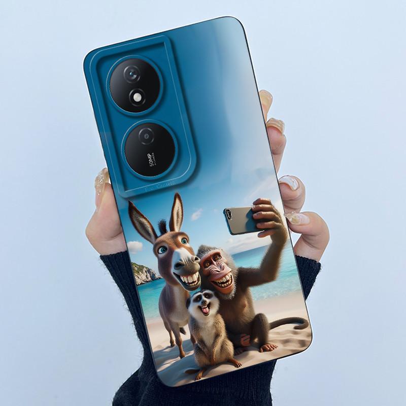 Case For Honor X7B X7 X7A Cute Panda Sweet Girls Cats Silicone Soft Cover Phone Camera Protection Casing Anti-Scratch Bumper