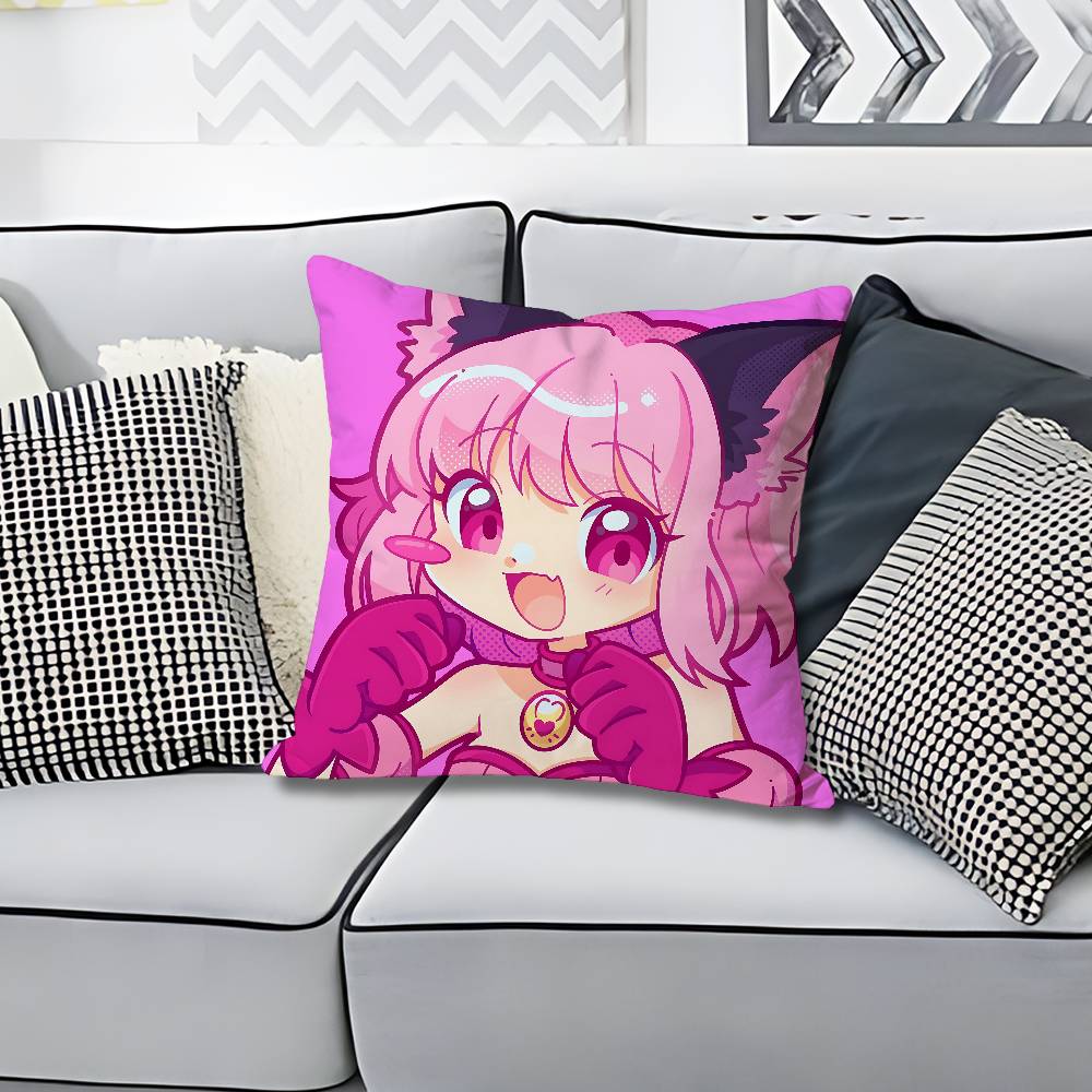 Милая Tokyo MMew Mew Различные размеры Квадратная наволочка Для Автомобиля Дома Спальни Декор Индивидуальный Подарок на День Святого Валентина
