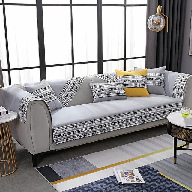 Чехол для дивана Four Seasons Universal Thickening Living Room Decoration Combination Sofa Подушка Нескользящий Чехол для мебели