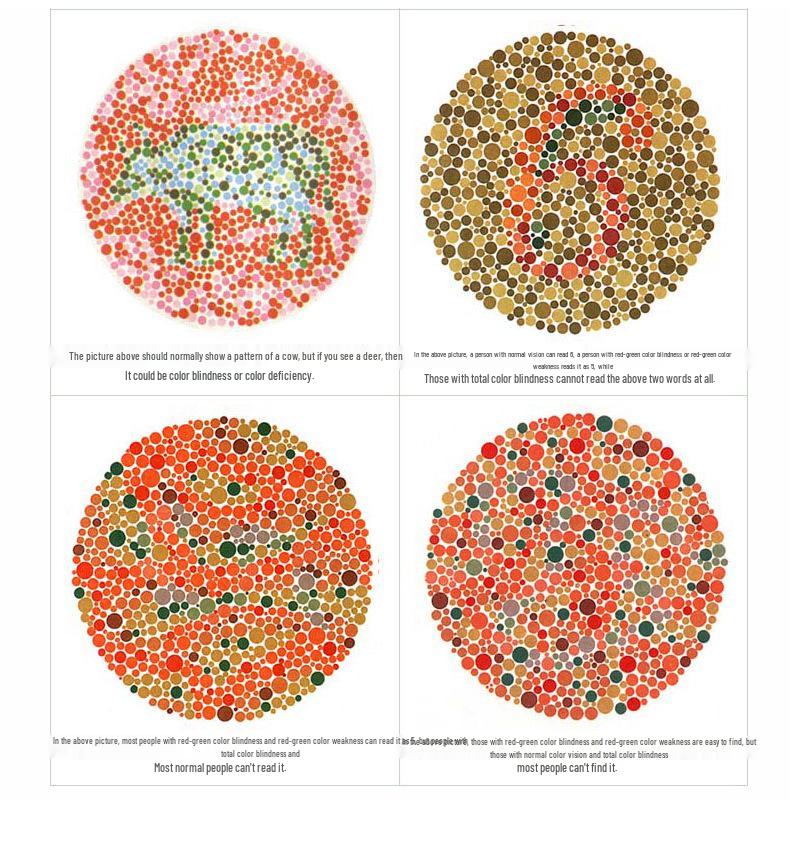 Унисекс очки для коррекции цветовой слепоты при красно-зеленой слабости с полнокадровым дизайном для улучшения распознавания цветов и чтения изображений