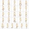 Handbag Charms Rhinestone Letter Key Chain Letter Pendant 26 Alphabet Key Ring Alphabet Keyring
