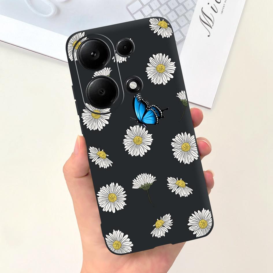 Чехол для Xiaomi Redmi Note 13 Pro 4G 2024 Милое Сердечко Кактус Мягкий Матовый ТПУ Чехол для Xiaomi Poco M6 Pro 4G Note13 Pro Чехол