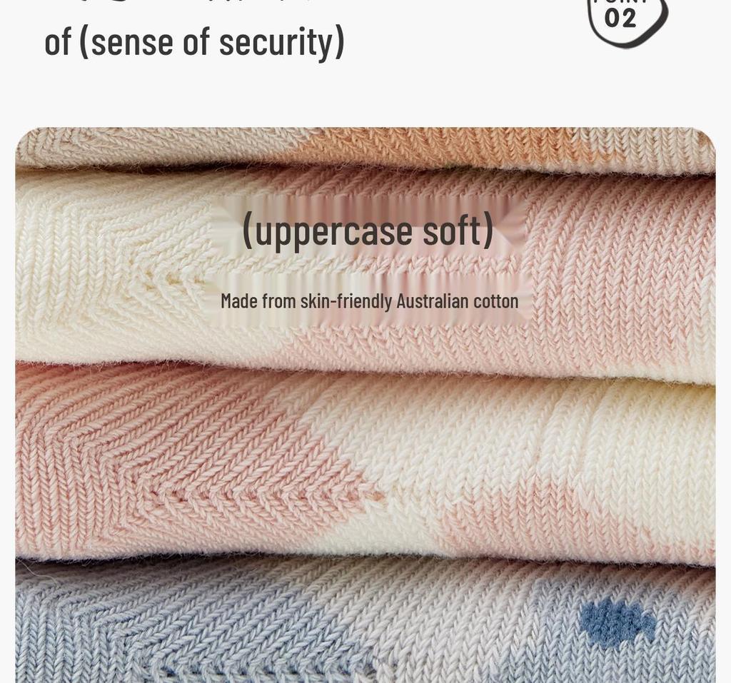 Baby Non-Slip Cartoon Cotton Socks for Newborns - Warm, Cold-Proof Walking Socks for Spring, Autumn, and Winter