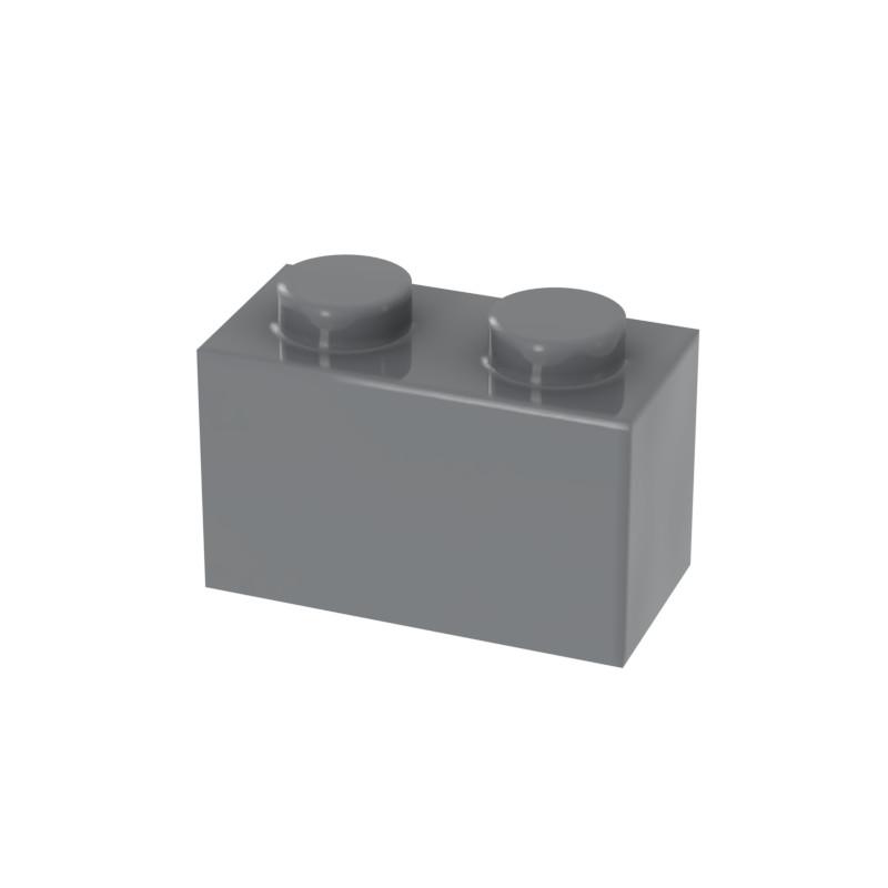 40PCS Thick 1x2 Dots Bricks DIY Building Blocks Figures Educational Creative Size Compatible with 3004 ABS Toys for Children