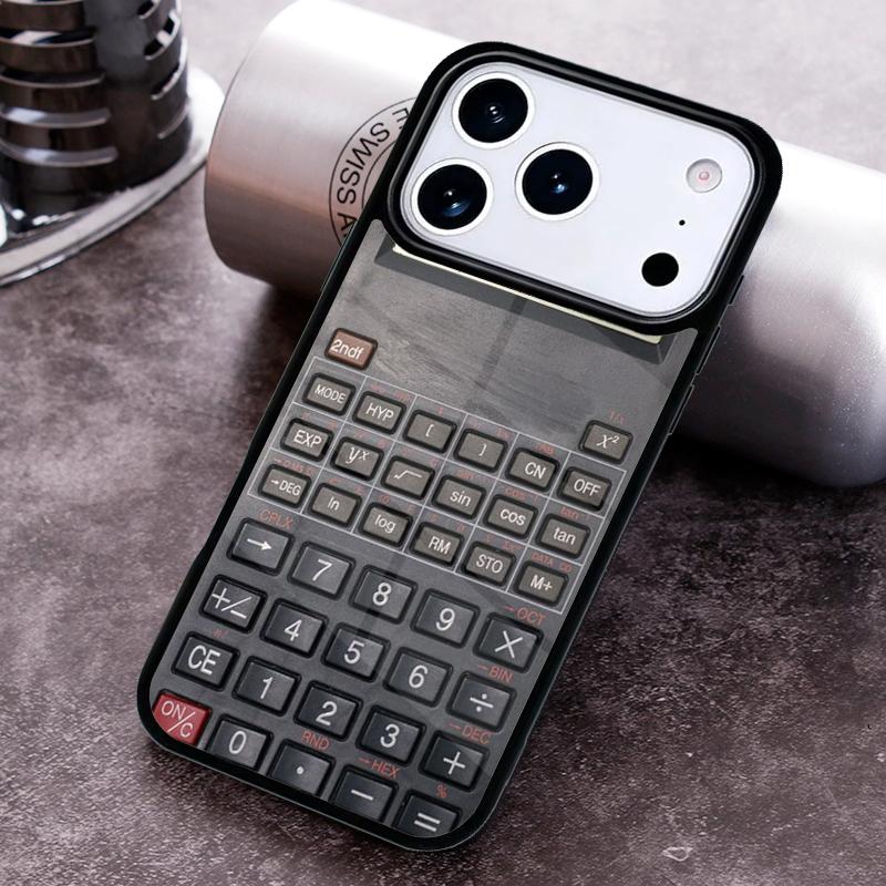 Ретро Чехол-телефон Калькулятор для iPhone 17 16 15 Pro Max Air 14 13 12 11 Plus Ударопрочный Чехол Capa