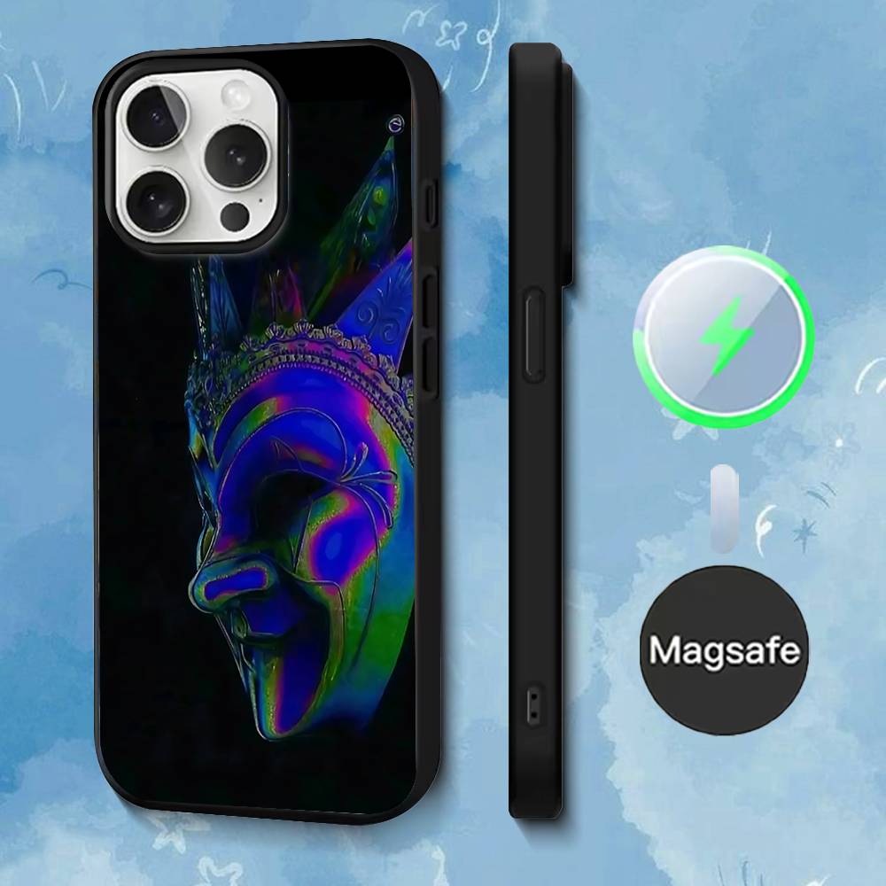 Чехол для телефона DJ Boris Brejcha для iPhone 17,16,15,14,13,12,11,Pro,Max,Plus,Mini,SE4,E Магнитный Magsafe Беспроводная зарядка