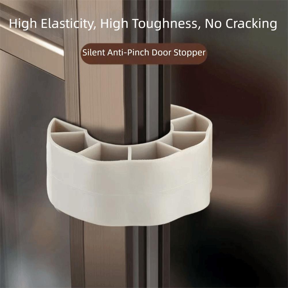 Noise Reduction Door Stopper Soft PVC Anti Slam Guard Safety Guard Safety Wedge  Bathroom