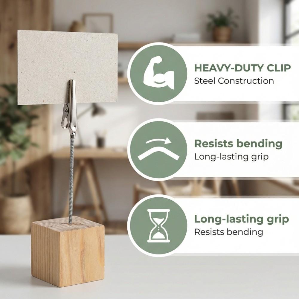 10 PCS Alligator Clip Note Clamp 11.5*2.5cm Table Cards Holder Clip Holder Note Clip Photo Display
