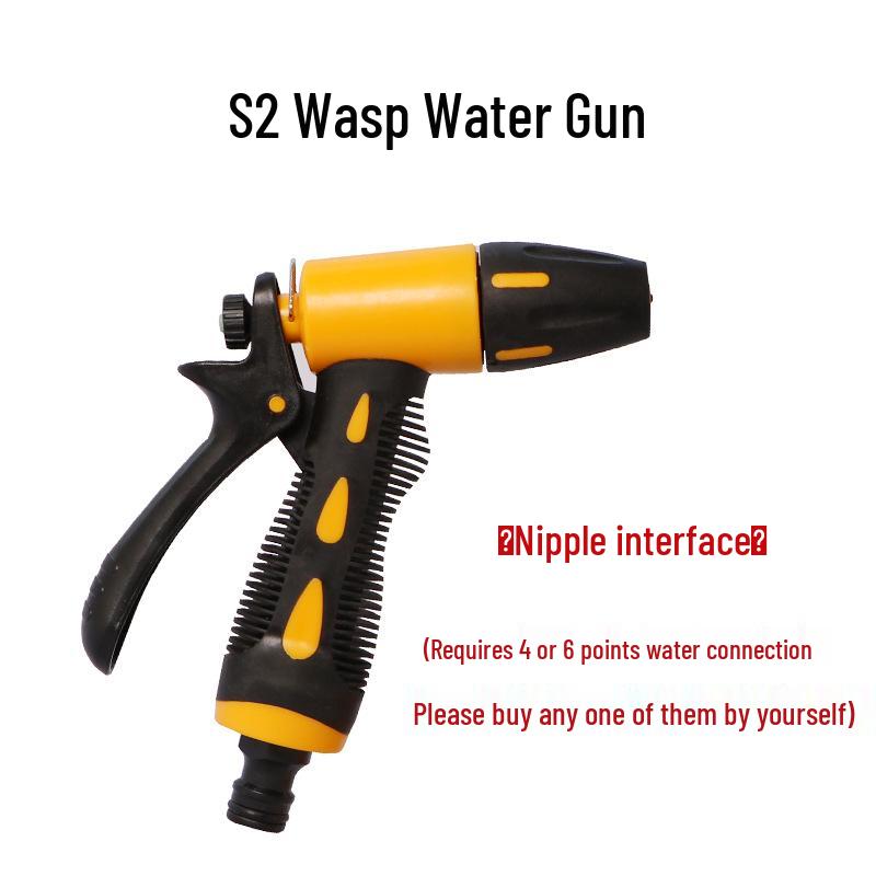 Полностью медный высоконапорный пистолет-распылитель для автомойки и насадка-щетка