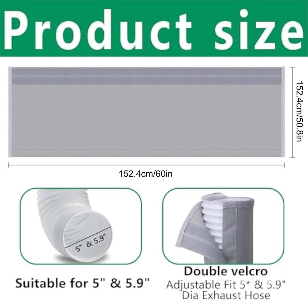 1 шт. Портативный чехол для шланга кондиционера, теплоизоляционный чехол для шланга, чехол для воздуховода, чехол для мобильного шланга кондиционера, теплоизоляционная защита, принадлежности