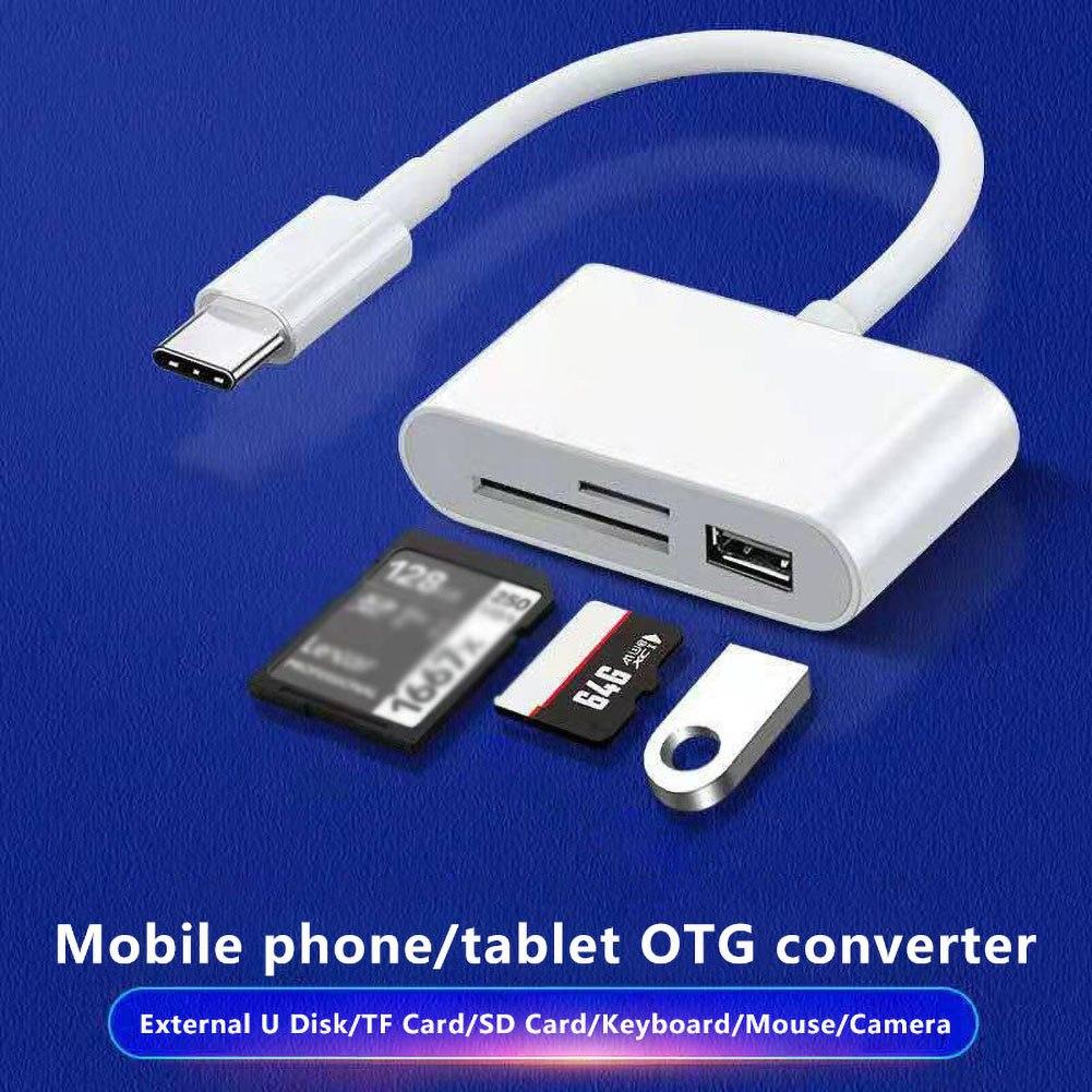 Устройство чтения карт памяти USB C - TF, адаптер для устройства чтения карт Micro TF, устройство чтения карт памяти Type C для MacBook и Pad Pro и других устройств USB C